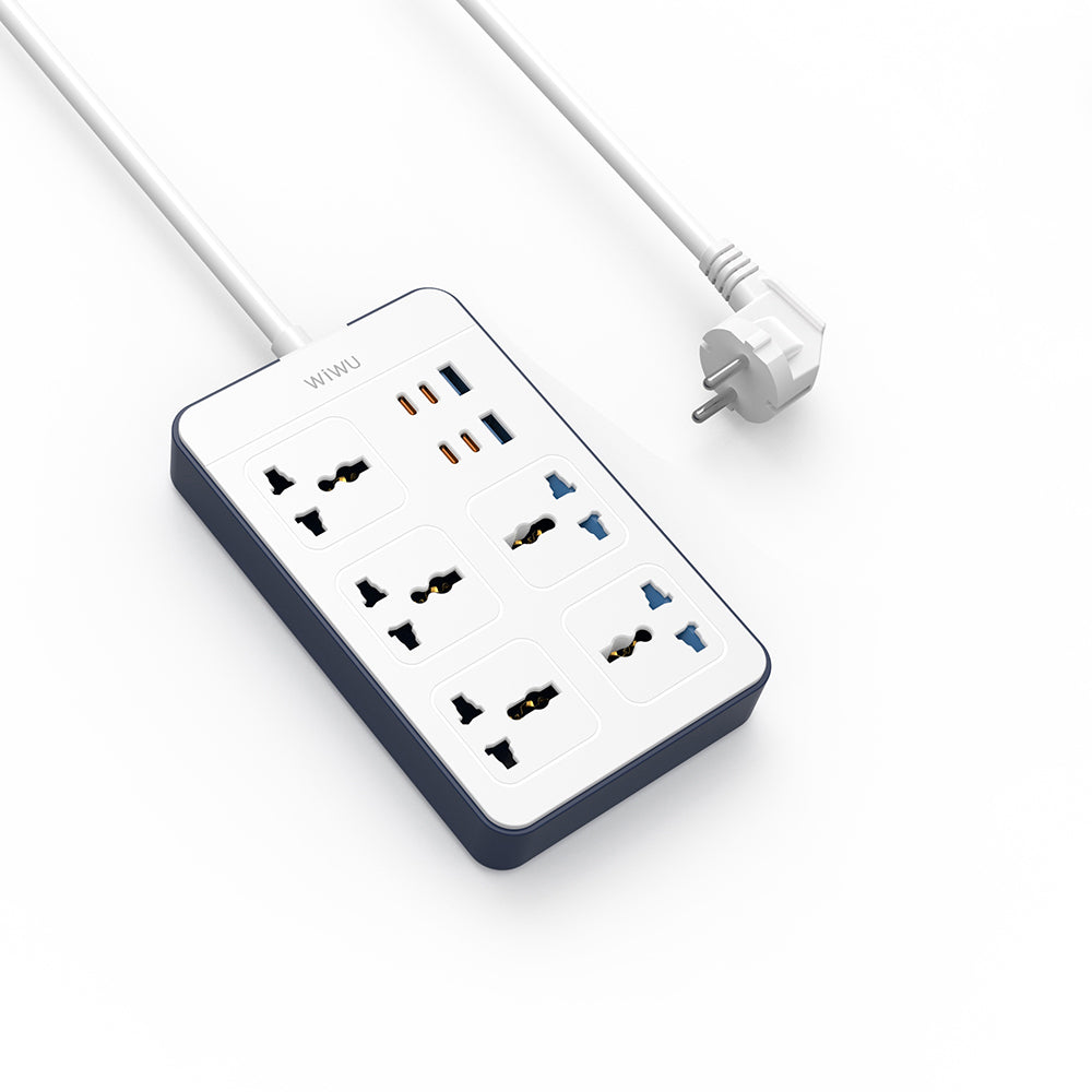 Wiwu Wi-S006 20W GaN Tech Power Strip 11 in 1 Çoklu Priz Wiwu Wi-S006 20W GaN Tech Power Strip 11 in 1 Çoklu Priz